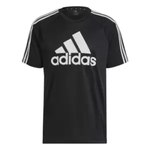 Image of adidas Sereno Logo T Shirt Mens - Black