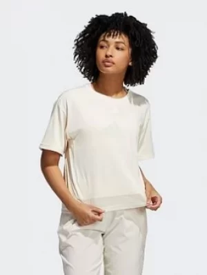 Image of adidas Training Heat.rdy Mesh T-Shirt, Red, Size L, Women