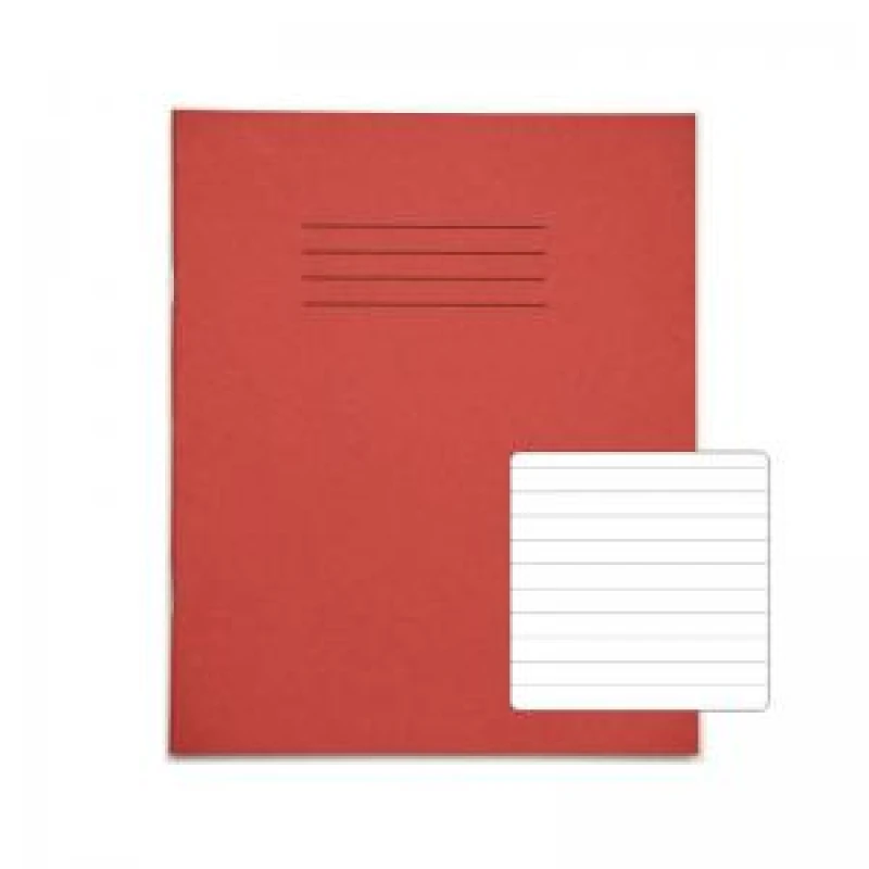 Image of RHINO 8 x 6.5 Exercise Book 48 Page, Red, F8 (Pack of 100)