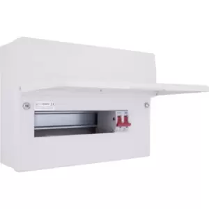 Image of British General Metal Consumer Unit 12 Module 10 Way Unpopulated CFUSW10-01