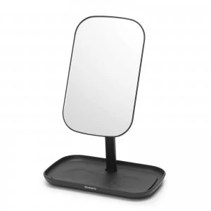 Image of Brabantia Mirror with Storage Tray - Dark Grey