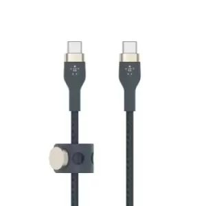 Image of Belkin BOOSTCHARGE PRO Flex USB cable 1m USB 2.0 USB C Blue