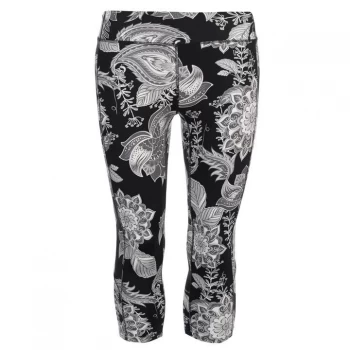 Image of USA Pro Capri Cropped Leggings - Mono Oriental