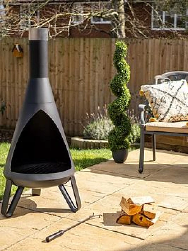 Image of Smart Garden Outdoor Heating Rio Chimenea, Black 3520000