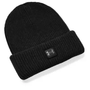 Image of Under Armour Armour Halftime Ribbed Beanie Mens - Black