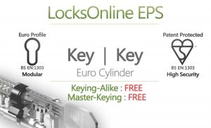 Image of Locksonline EPS Key Security Euro Cylinders