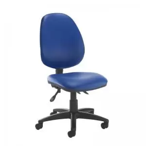 Image of Jota high back asynchro operators chair with no arms - Ocean Blue