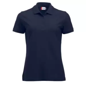 Image of Clique Womens/Ladies Manhattan Polo Shirt (S) (Dark Navy)