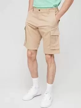 Image of Gant Relaxed Twill Cargo Shorts, Dark Khaki, Size 42, Men