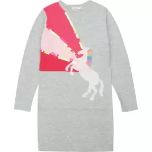 Image of Billieblush Girls Grey knitted dress - Grey