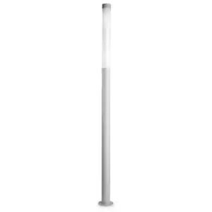 Image of Lyon Outdoor LED Bollard Grey, Opal IP65 3000K Dimmable