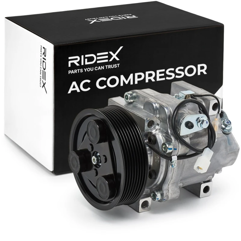 Image of RIDEX 447K0005 AC Compressor Refrigerant: R134a Compressor,air conditioning (447)