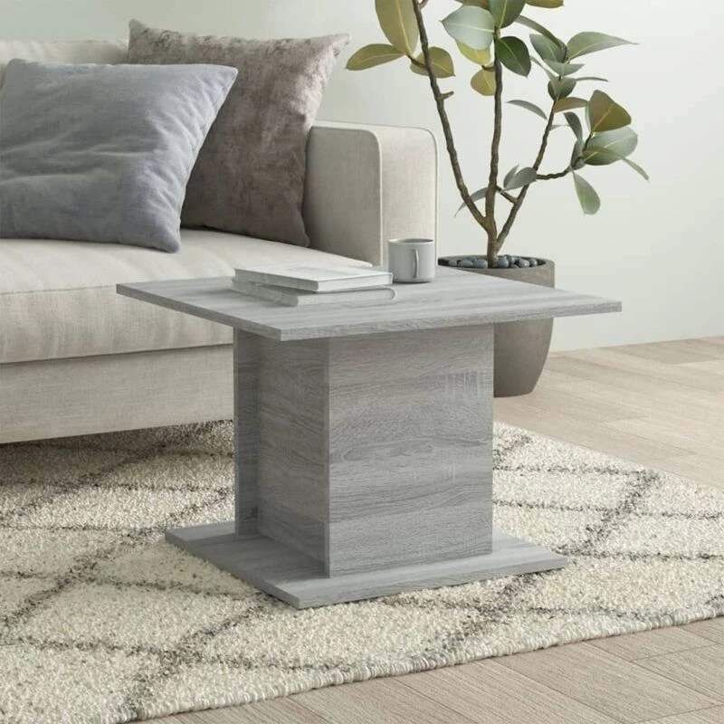 Image of VIDAXL Coffee Table Grey Sonoma 55.5x55.5x40cm Engineered Wood Vidaxl 8720286837801