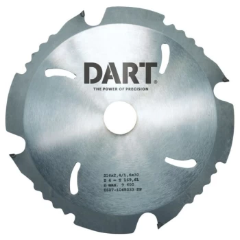 Image of Dart - PCD190204 PCD Fibre Cement Saw Blade 190DMMX20BX4Z
