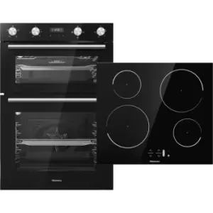 Image of Hisense BI6095IGUK Built In Electric Double Oven & Induction Hob Pack