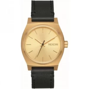 Image of Unisex Nixon The Medium Time Teller Leather Watch