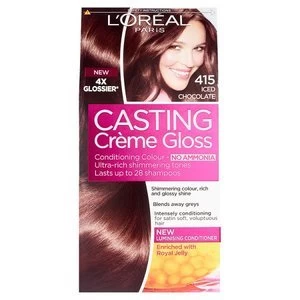 Image of Casting Creme 415 Iced Choco Brown Semi Permanent Hair Dye Brunette