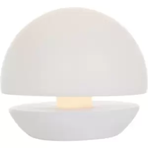 Image of Sienna Catching Light Outdoor Portable Lamp Matt White IP44