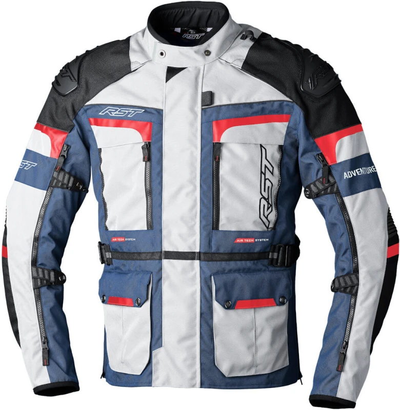 Image of RST Adventure-X Ladies Jacket Silver Blue Red Size XS