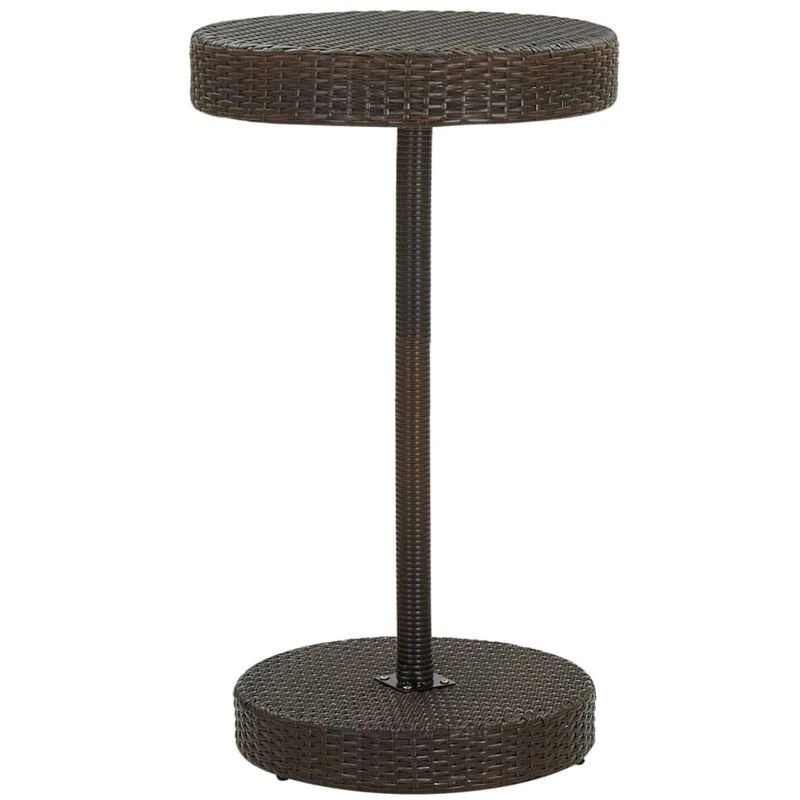 Image of VIDAXL Garden Table Brown 60.5x106cm Poly Rattan Vidaxl 8720286002919