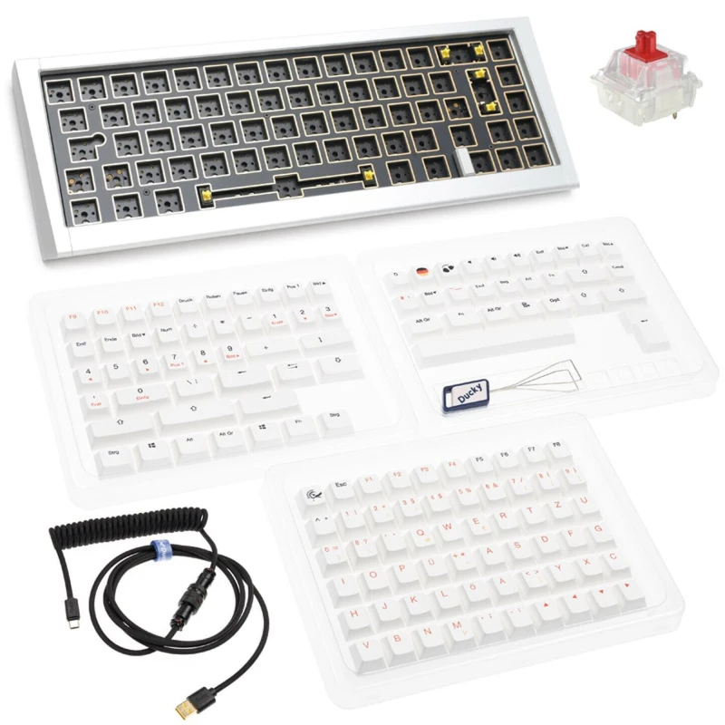 Image of Ducky Ducky Outlaw 65 keyboard Universal USB Silver PKOU2367IST-ISO02