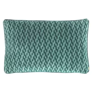 Image of Kai Dione Polyester Filled Cushion Viscose Polyester Cotton Teal
