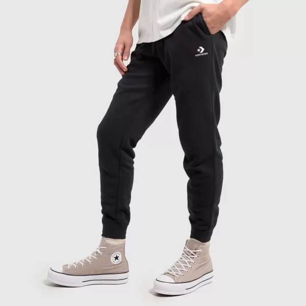 Image of Converse go-to chevron logo joggers in black