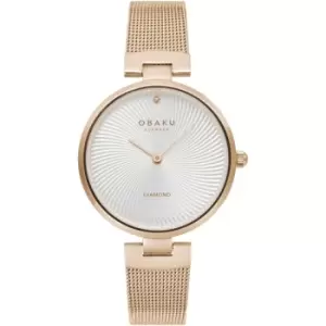Image of Ladies Obaku Diamant Rose Watch