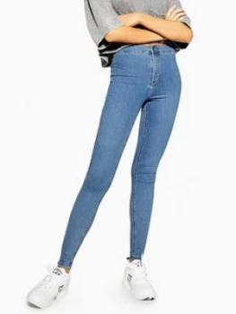 Image of Topshop Joni Jeans - Bleached Blue