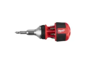 Image of Milwaukee 4932471868 8 in 1 Compact Ratcheting Multibit Screwdriver