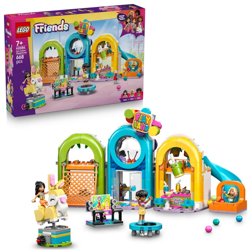 Image of LEGO Friends Fun Indoor Playground Toy with Mini Dolls 42686