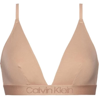 Image of Calvin Klein Logo Unlined Triangle Bralette - Unity
