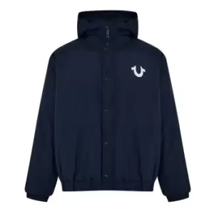 Image of True Religion Hooded Windbreaker - Blue