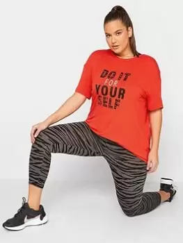 Image of Yours Do It For Your Self Active Top Orange, Size 18, Women
