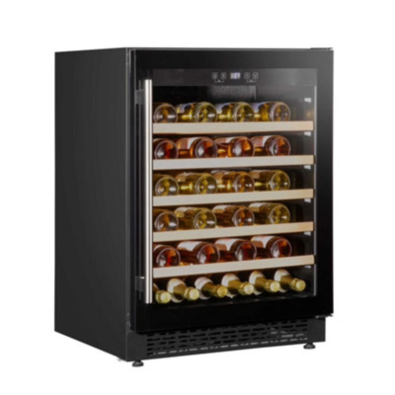 Image of Baridi 54 Bottle Wine Cellar Fridge With Digital Touch Screen Controls, Black DH78