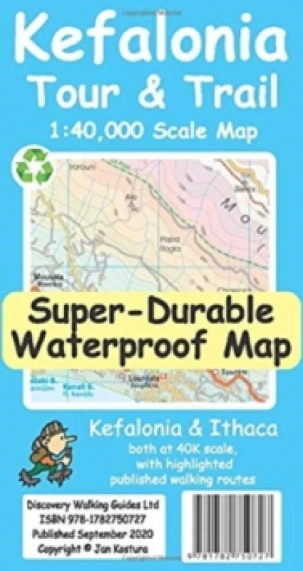 Image of Kefalonia Tour and Trail Map Sheet map, folded