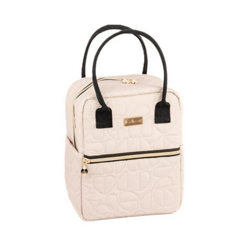 Image of Beau & Elliot Oxford Quilted Upright Lunch Bag Pebble, Cream 36728