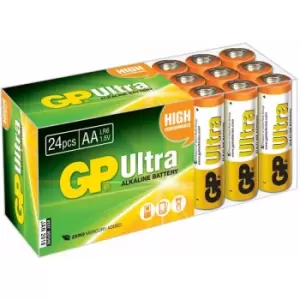 Image of GP GPPCA15AU006 Ultra Alkaline AA Batteries Pack of 24