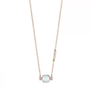 Image of Guess Rose Gold-Plated Swarvoski Crystal Coloured Necklace