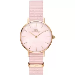Image of Unisex Daniel Wellington Petite 28 Coral Rose Gold Mother of Pearl Watch