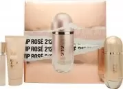 Image of Carolina Herrera 212 VIP Rose Gift Set 80ml Eau de Parfum + 100ml Body Lotion + 10ml EDP