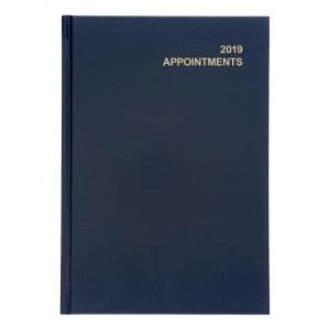 Image of Office 2019 Appointment Diary Day to A Page A5 Blue 941134