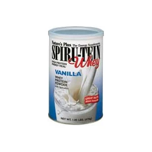 Image of Natures Plus Vanilla Spiru Tein Whey Shake 476g