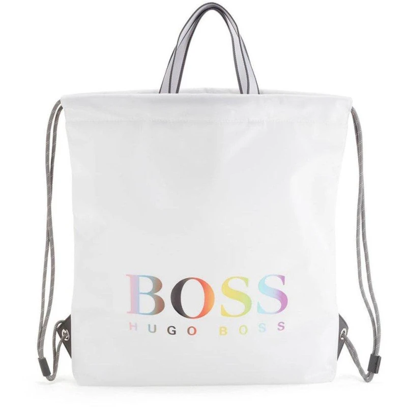 Image of Boss Tlove Drawstring Backpack White male One Size