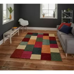 Image of Think Rugs - Brooklyn 21830 Multi 160cm x 220cm Rectangle - Multicoloured