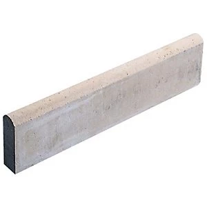Image of Marshalls Round Smooth Edging Stone White 600 x 150 x 50mm