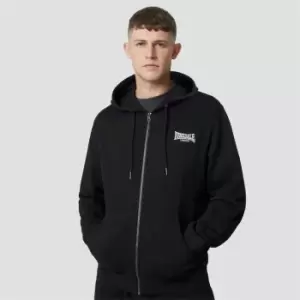 Image of Lonsdale Heavyweight Zip Hoodie - Black