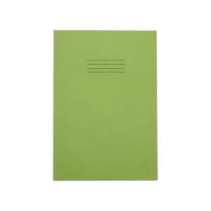 Image of Rhino A4 Plus Exercise Book Green S10 Squared 80 Pack 50 VDU080-328
