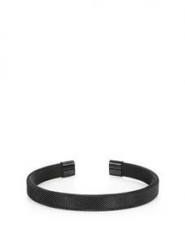 Image of Buckley London Buckley London Logan Flat Mesh Cufflinks - Hematite