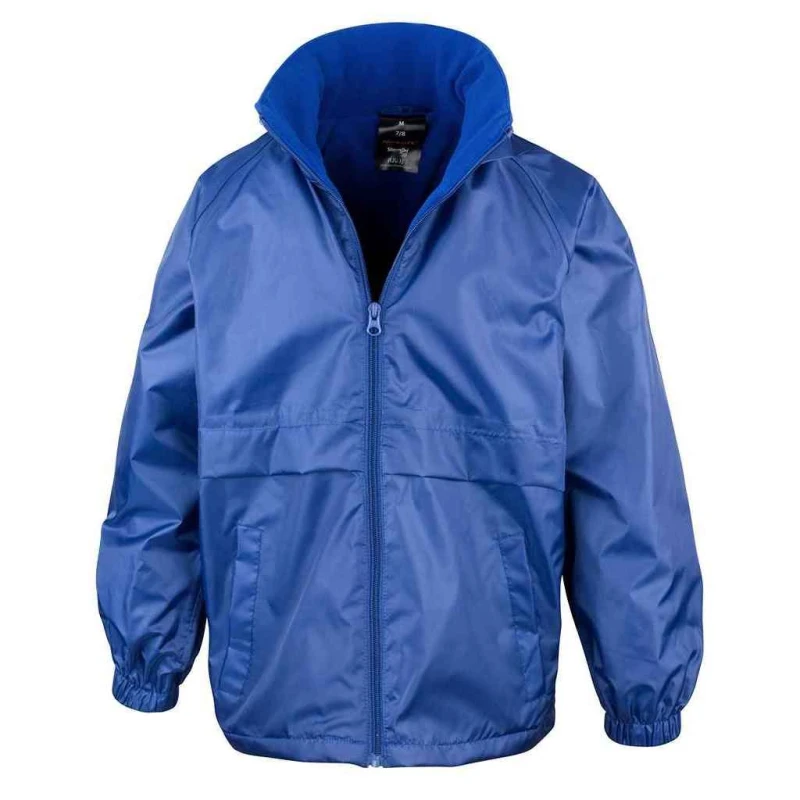 Image of Result Core Fleece Lined Jacket in Blue Size: 3-4 Years Blue Unisex 3-4 Years